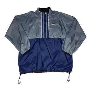Rare Vintage Adidas Oversized quarter zip parachute windbreaker pullover